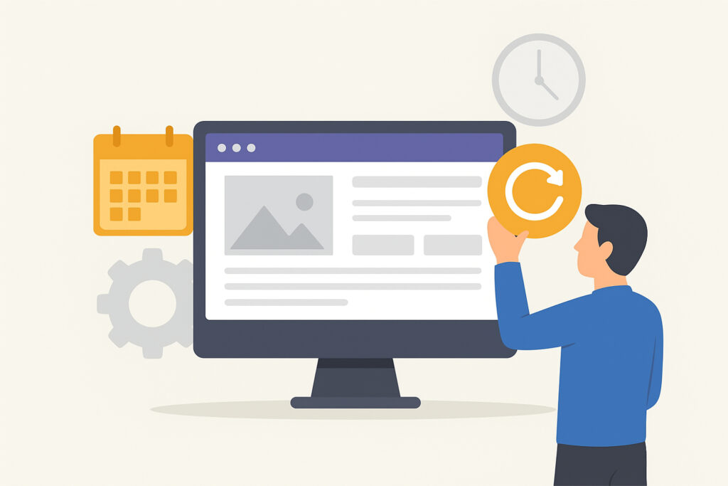 Kuinka usein kotisivuja pitää päivittää?