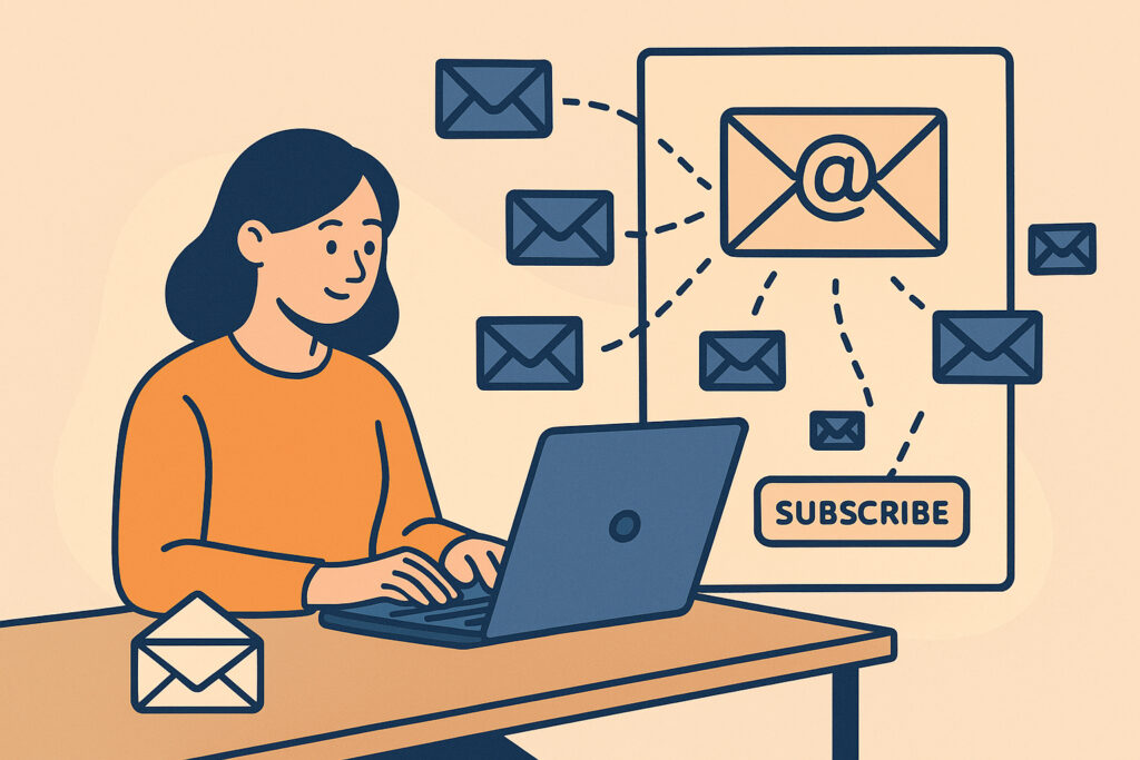Miten rakentaa sähköpostilista kotisivujen avulla?