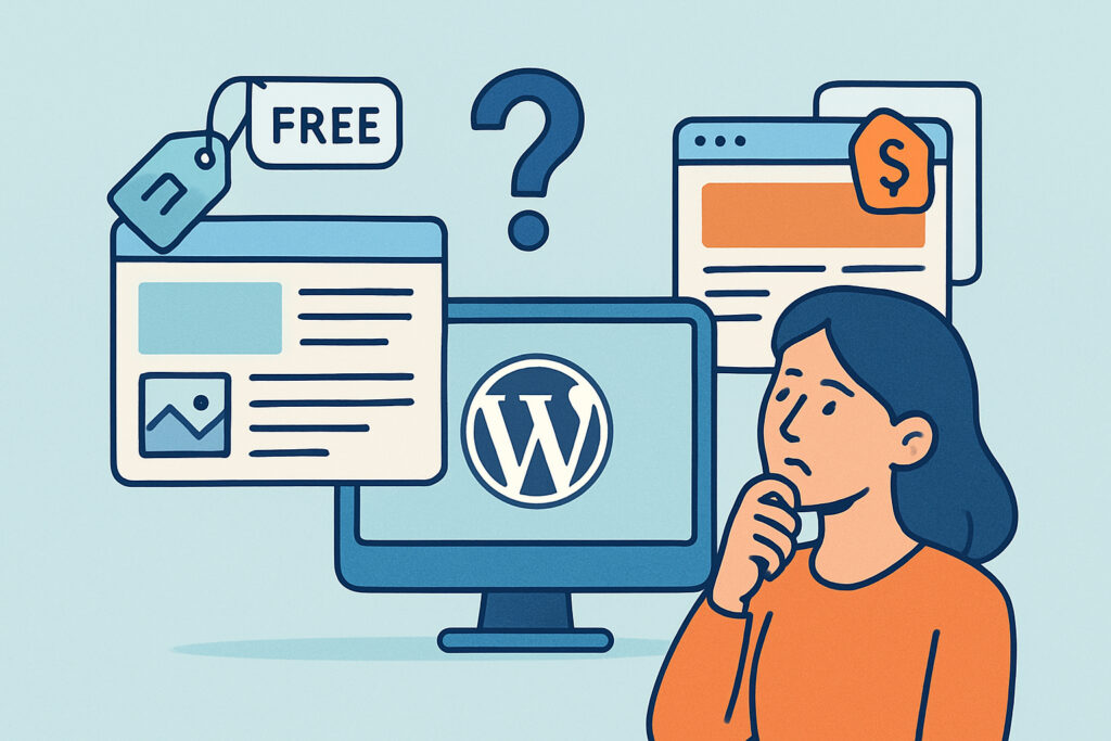 WordPress-teemat: ilmainen vai maksullinen ja miten valita?